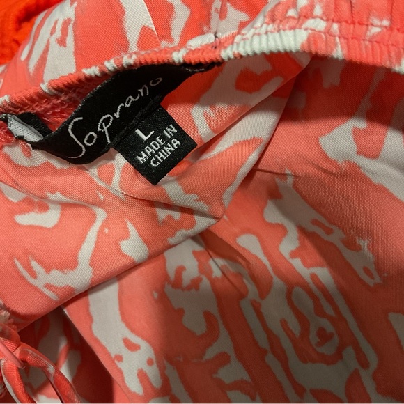 Soprano Coral and White Patterned Maxi Dress - Picture 6 of 6